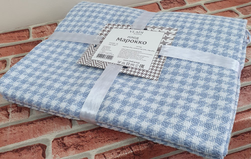 Плед Марокко 140х200 Chanel, бел-гол - 1
